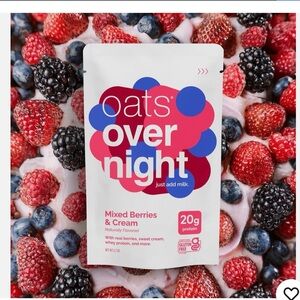 Oats Overnight Mixed Berries & Cream - 2.8 Ounce (Pack of 8)